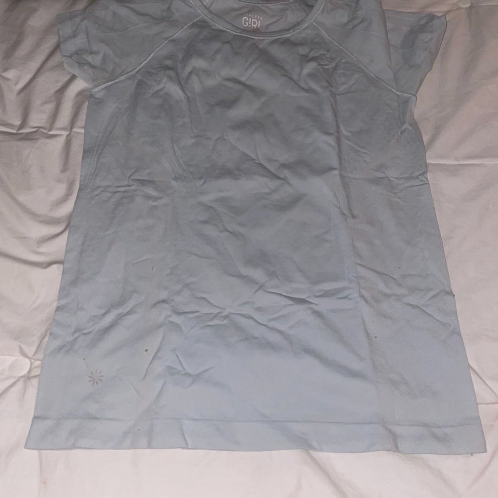 Athleta Girl light blue top